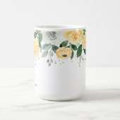 Mug Aquarelle botanique monogrammée tendance (Centre)