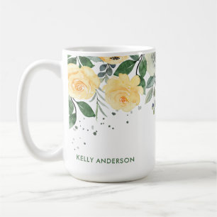 Mug Aquarelle botanique monogrammée tendance