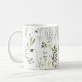 Mug Aquarelle Botanique Motif de verdure (Gauche)