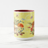 Mug Aquarelle botanique vintage de champignons (Centre)