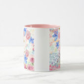 Mug Aquarelle Boug Floral - Romantique & Fille (Centre)