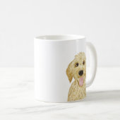 Mug Aquarelle Bouge Goldendoodle (Devant droit)
