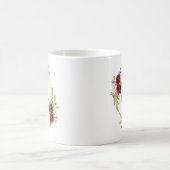 Mug Aquarelle Bourgogne Floral Gold Maman (Centre)