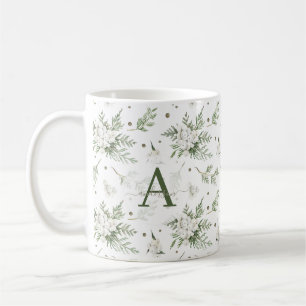 Mug Aquarelle Branche de Cèdre Blanc de Symphorine Noë