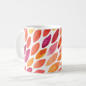 Mug Aquarelle brosse a éclaté jaune et orange (Devant gauche)