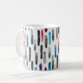Mug Aquarelle brosse, coloré et transparent (Devant gauche)
