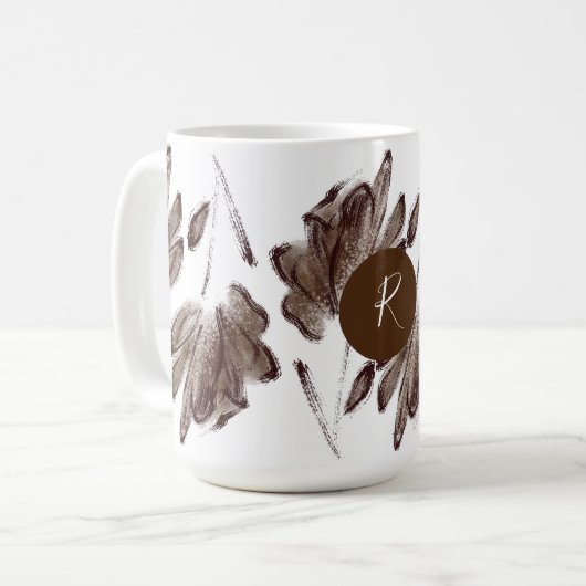 Mug Aquarelle Brown sur mesure (Devant gauche)