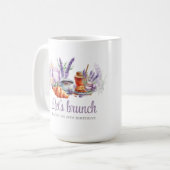 Mug Aquarelle Brunch Anniversaire Personnalisé (Devant gauche)