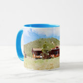 Mug Aquarelle Cabine Country Life (Devant gauche)