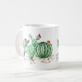 Mug aquarelle, cactus (Devant gauche)