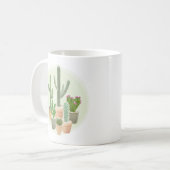 Mug Aquarelle Cactus Cactus Cactus Pots Plante Succule (Devant gauche)