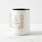 Mug aquarelle cadeau pour grand-mère, Cadeau perso (Devant gauche)