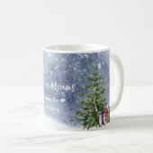 Mug Aquarelle 🎄 cadeaux de lanterne d'arbre de Noël (Devant droit)