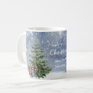 Mug Aquarelle 🎄 cadeaux de lanterne d'arbre de Noël