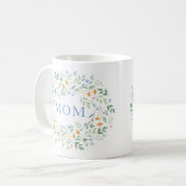 Mug Aquarelle Cadre Floral Mixte (Devant gauche)