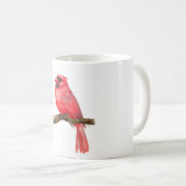 Mug Aquarelle cardinale (Devant droit)