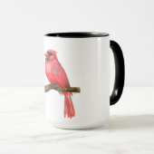 Mug Aquarelle cardinale (Devant droit)