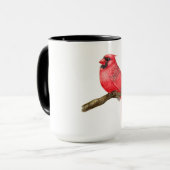 Mug Aquarelle cardinale (Devant gauche)
