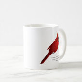 Mug Aquarelle cardinale foncé rouge saturé Mathew (Devant droit)