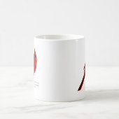 Mug Aquarelle cardinale foncé rouge saturé Mathew (Centre)