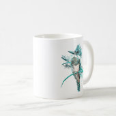 Mug Aquarelle ceinturée martin-pêcheur animal (Devant droit)