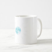 Mug Aquarelle Céleste - Sarcelle et Violet (Devant droit)
