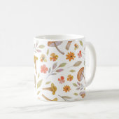 Mug Aquarelle Champignons et fleurs (Devant droit)