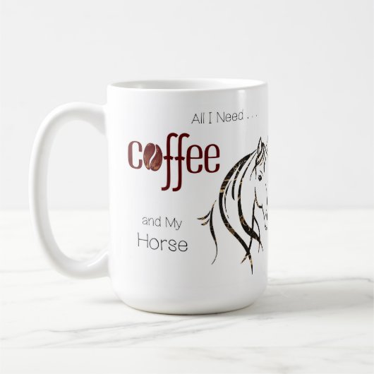 Mug Aquarelle Cheval Lover (Gauche)
