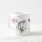 Mug Aquarelle Cheval Lover (Devant gauche)