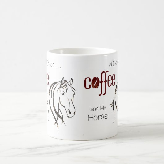 Mug Aquarelle Cheval Lover (Centre)
