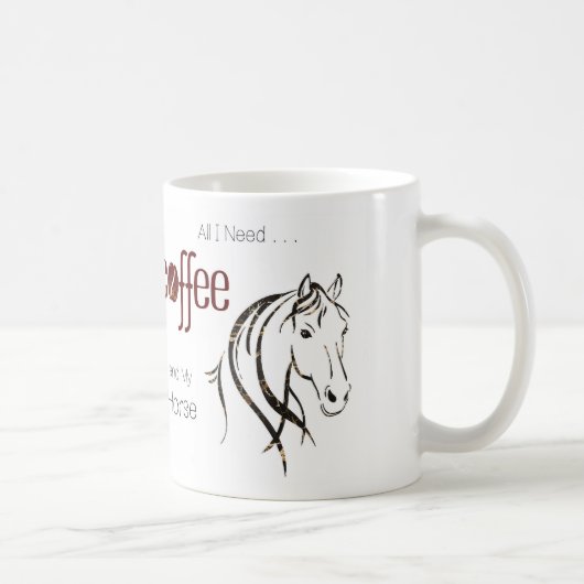 Mug Aquarelle Cheval Lover (Droite)
