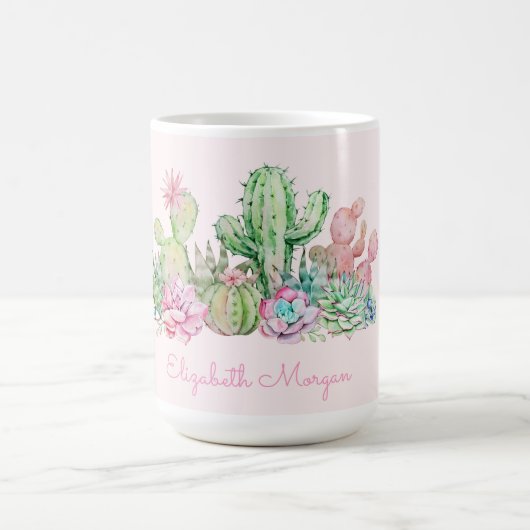 Mug Aquarelle Chic Succulentes (Centre)