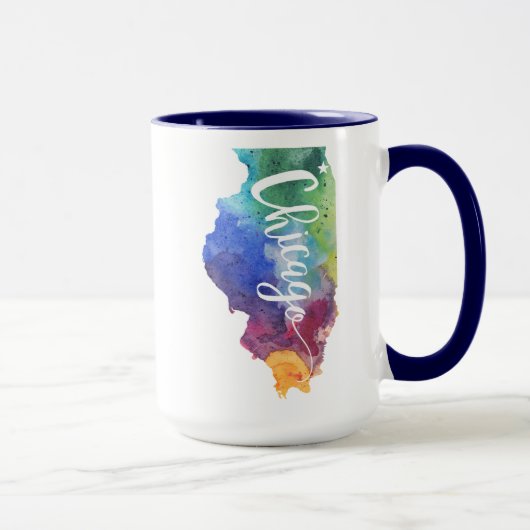 Mug Aquarelle Chicago (Droite)