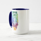 Mug Aquarelle Chicago (Devant gauche)