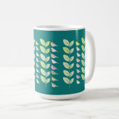 Mug Aquarelle Chickadees & Feuilles (Devant droit)