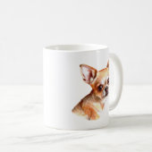 Mug Aquarelle Chihuahua (Devant droit)