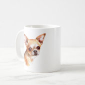 Mug Aquarelle Chihuahua (Devant gauche)