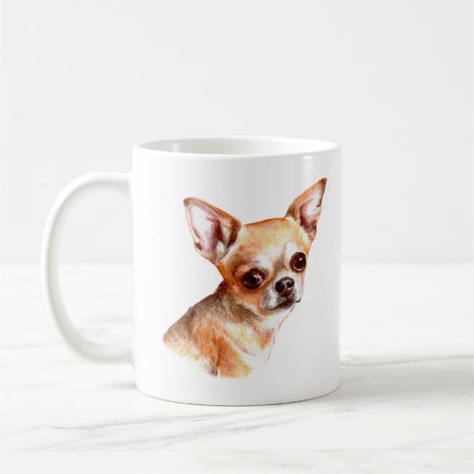 Mug Aquarelle Chihuahua (Gauche)