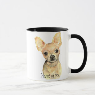 Mug Aquarelle Chihuahua, animal de chien animal de com