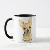 Mug Aquarelle Chihuahua, animal de chien animal de com (Gauche)