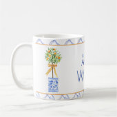 Mug Aquarelle Chinoiserie Orange Tree Topiary (Gauche)