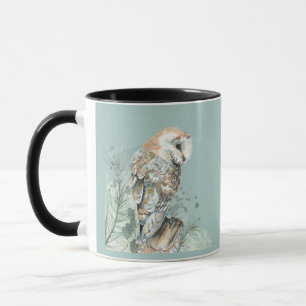 Mug  Aquarelle Chouette Oiseau Faune Nature Art