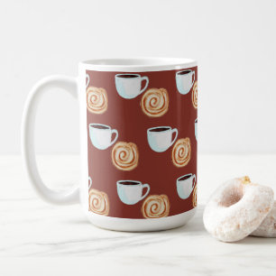 Mug Aquarelle Cinnamon Bun Pastry Café