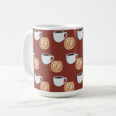 Mug Aquarelle Cinnamon Bun Pastry Café (Devant gauche)