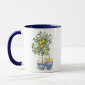 Mug Aquarelle citron et olivier (Gauche)