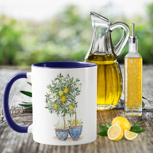 Mug Aquarelle citron et olivier
