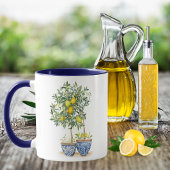 Mug Aquarelle citron et olivier