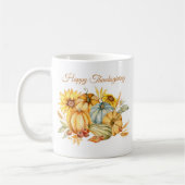 Mug Aquarelle Citrouille bon thanksgiving (Gauche)