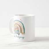 Mug Aquarelle Citrouilles Rainbow Thanksgiving (Devant gauche)