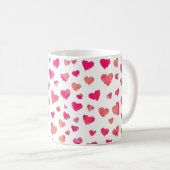 Mug Aquarelle Coeur Art Motif (Devant droit)